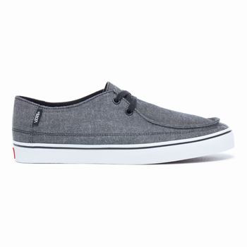 Vans Chambray Rata Vulc - Miesten Tennarit - Mustat Valkoinen